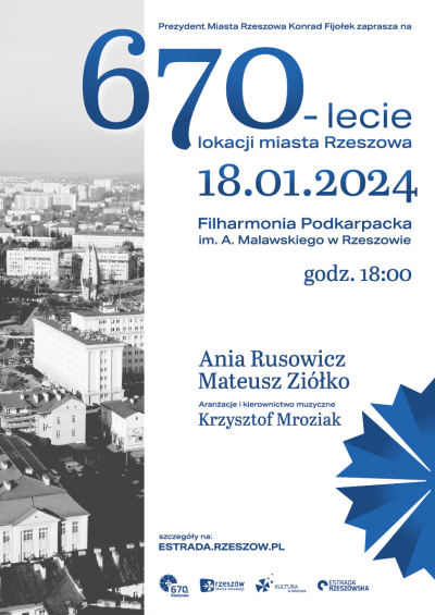 670-lecie lokacji miasta Rzeszowa - plakat